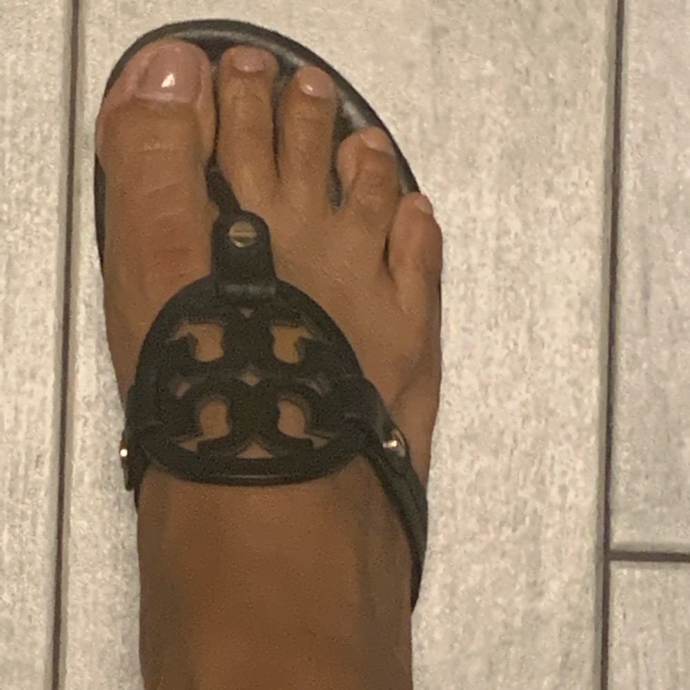 Tory Burch Black Miller slip ons